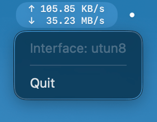 NetSpeedMonitorSwift 截图